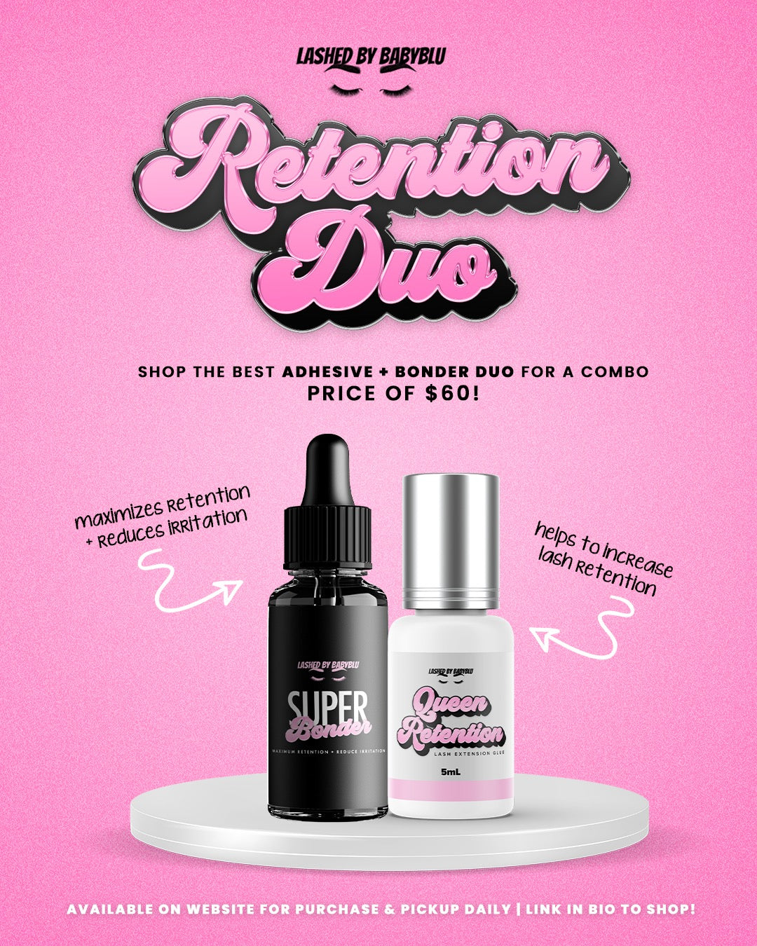 RETENTION DUO (1 adhesive + super bonder)