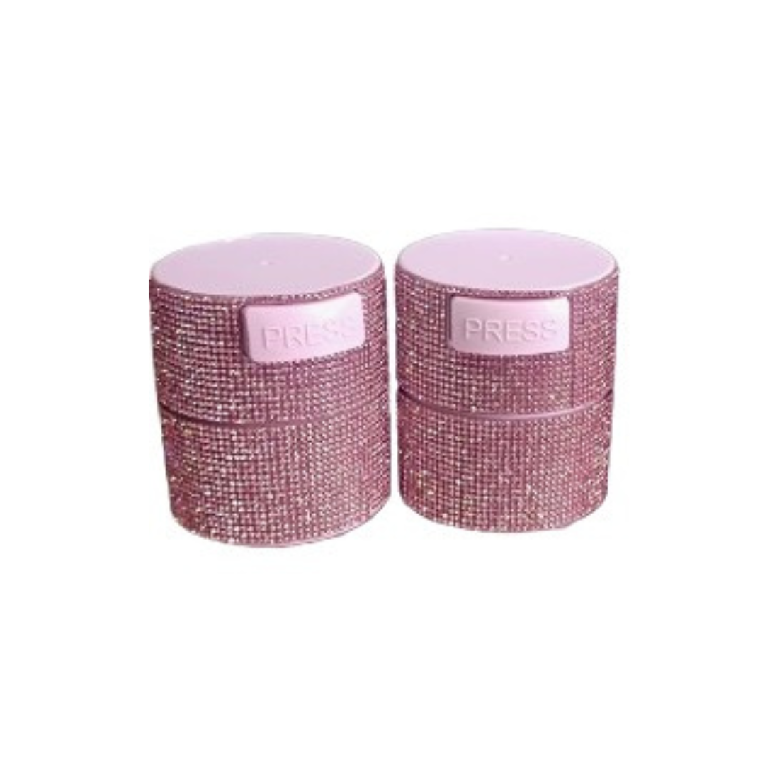 Bedazzled glue storage container