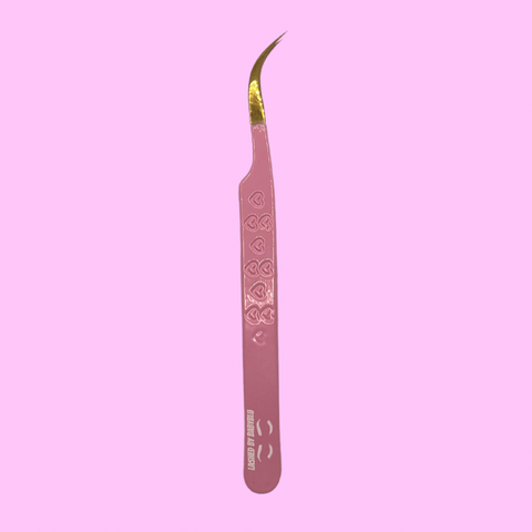 CURVED VOLUME TWEEZERS - FIBER TIP